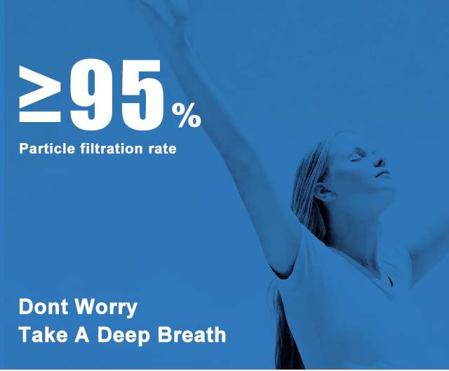 Disposable Nonwoven KN95 Folding Half Face Mask