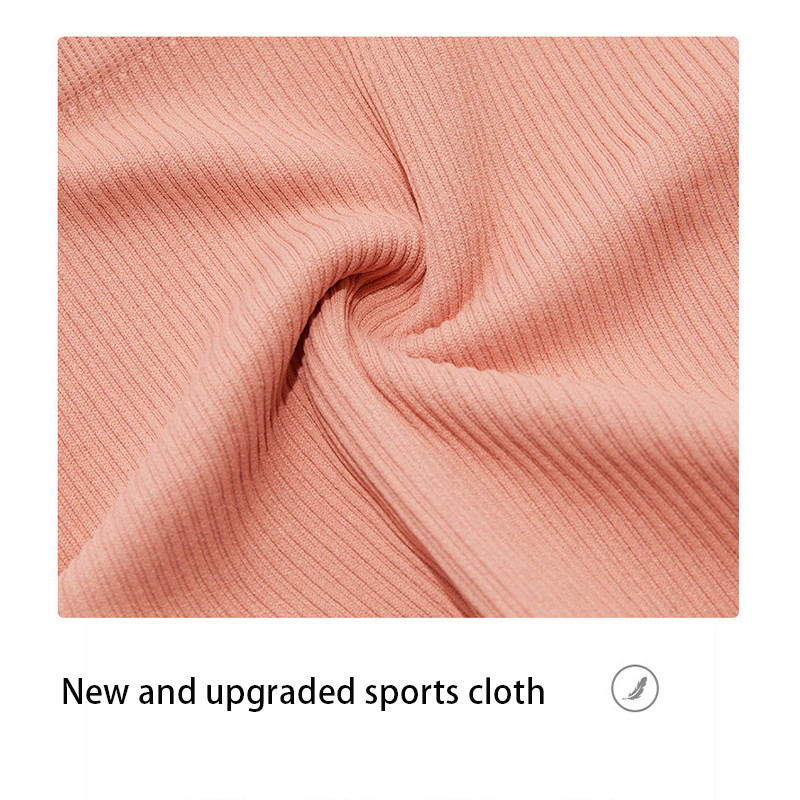 Peach Rib Seamless Butt Lifting Leggings Workout Pants Naked Feeling