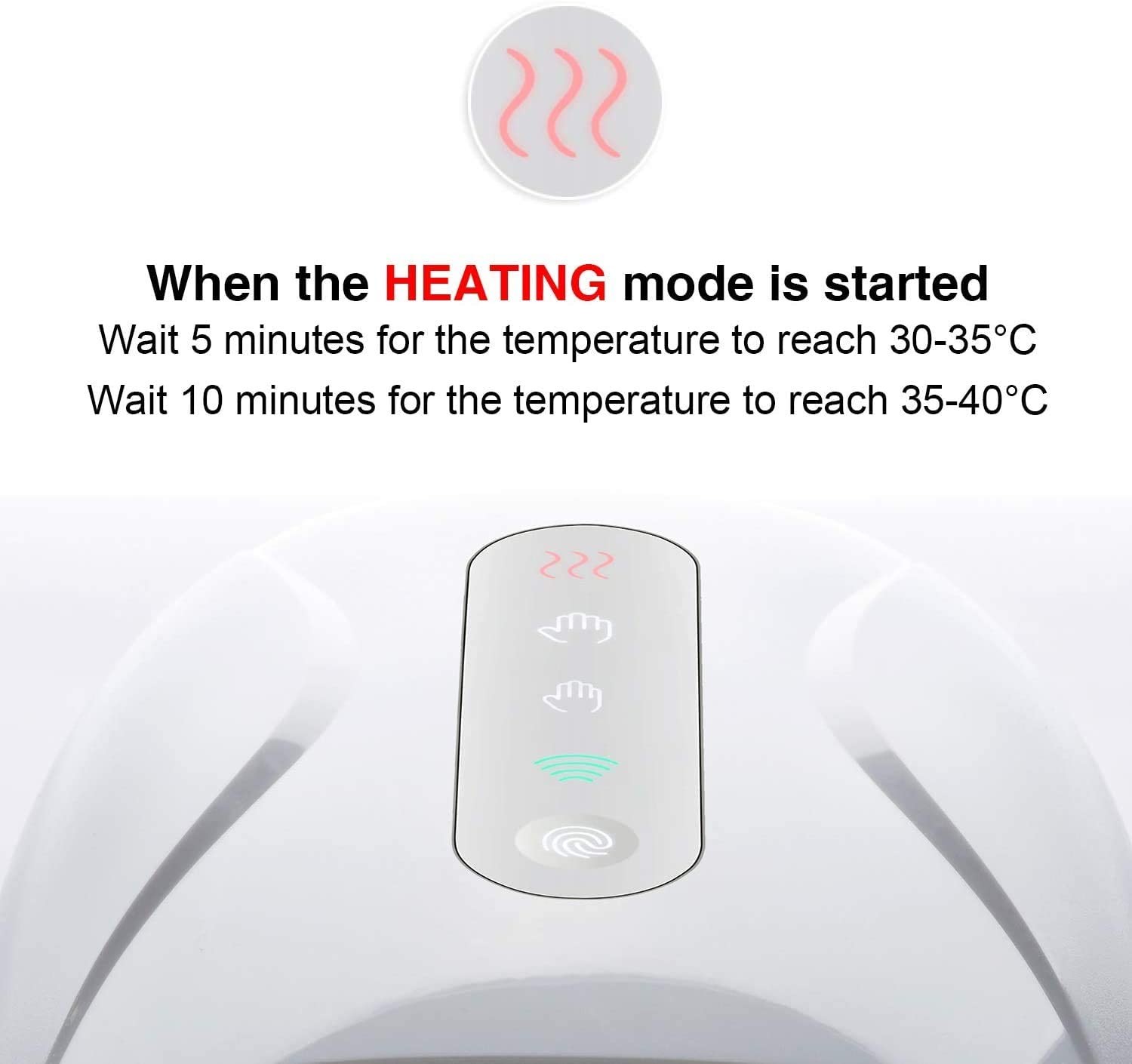 1800mAh Cordless Hand Massage Tool Electric Hand Massager With Heat