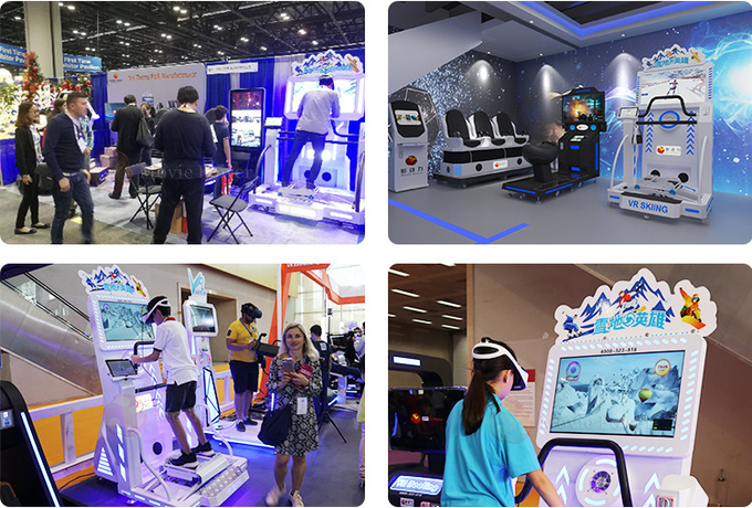 Coin Operated Virtual Reality Arcade Machine 9d Vr Ski Simulator For Commercial