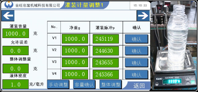 Pesticide Water Emulsion Drum Chemical Filling Equipment Machine Microcomputer In Line 0.7KW