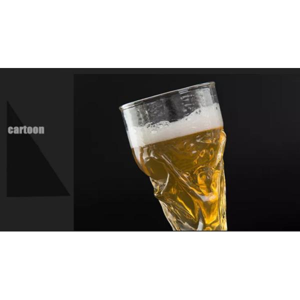 Customization Crystal Glass Cup Sustainable With Football Shape