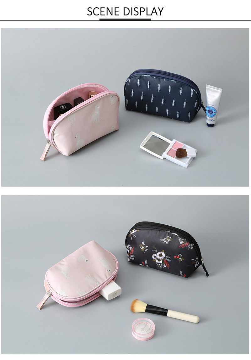 Travel Portable Plastic Zipper Waterproof Mini Makeup Pouch Bag
