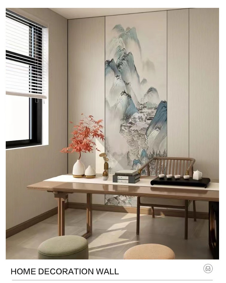 Bamboo Charcoal Decorative Wood Veneer Panels Fabric Wall Paneling 2800mm