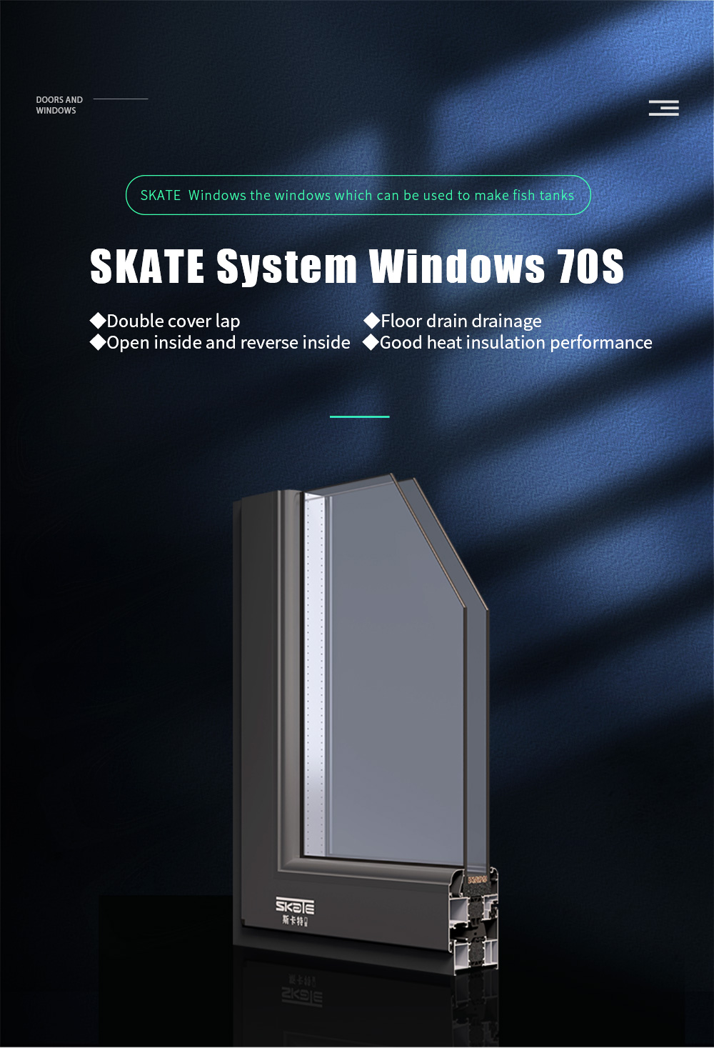 1.4mm Aluminum Wall Thickness Swing Open French Window for Custom Design Requirements