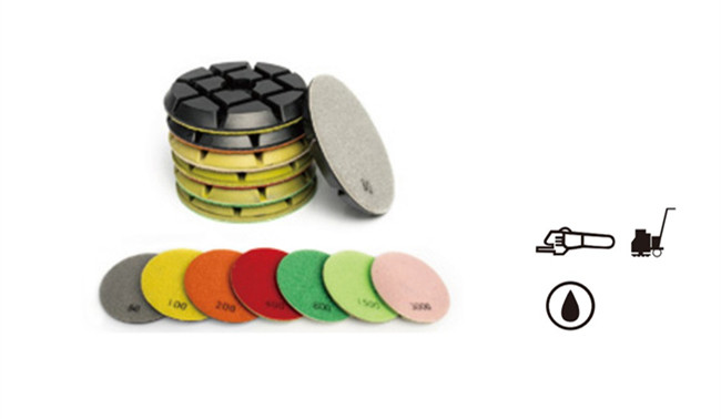 Thickness 10mm Diamond Floor Polishing Buffer Pads For Concrete 80mm 100mm