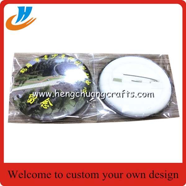 Cheap Metal Button Badge/ Mirror Button Badge Pin/ Wholesale Custom Tin Badge