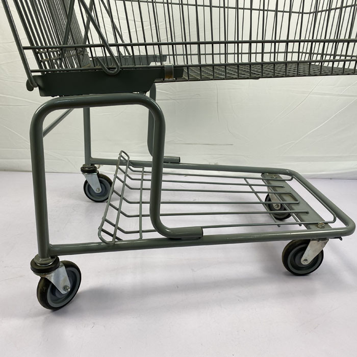 Customizable 175L Grocery Store Shopping Cart Supermarket Trolly With Foldable Child Seat