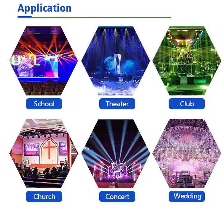 Advanced DMX512 Control Mini Moving Head Light 100W for Church DJ Party Wedding Bars KTV