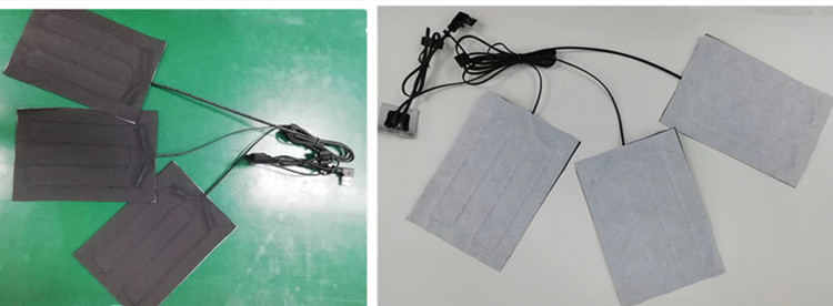 Far Infrared Clothes Heating Pads 3 in one 5V USB Heater sheet For jacket