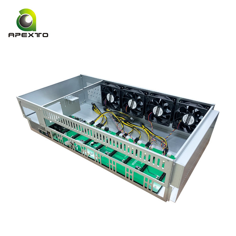 4 Fans GPU Mining Rig B85 BTC Mining Machine 410x315x180mm