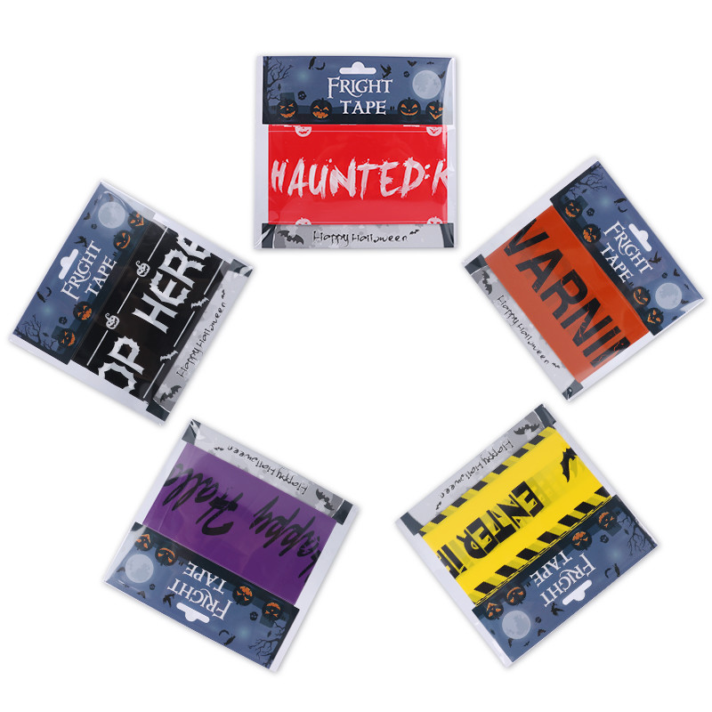 Walking Dead Warning Caution Halloween Decoration Tape Zombie Zone Fright Party