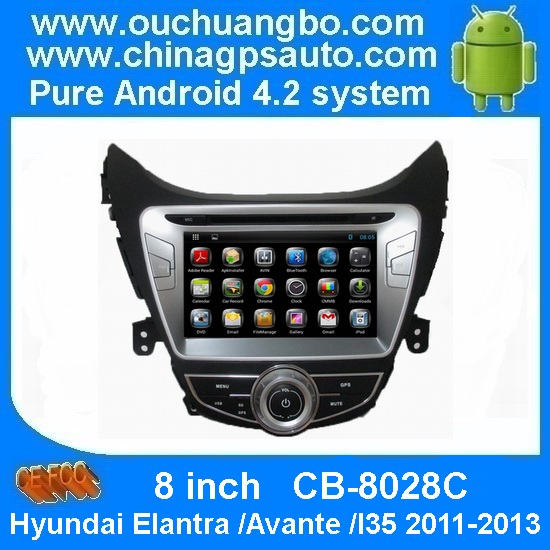 Ouchuangbo Car GPS DVD radio nav for Hyundai Elantra /Avante /I35 2011-2013 Android 4.2 OS