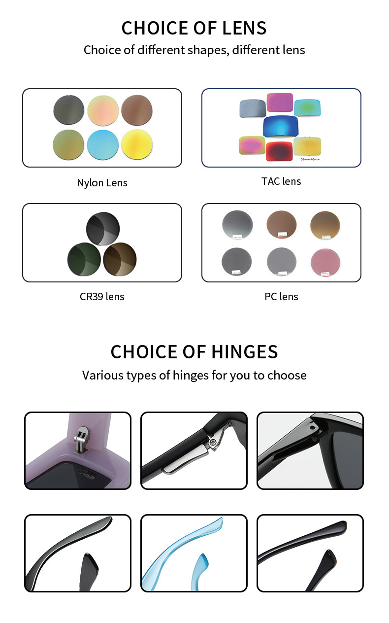 TR90 Custom Made Sunglasses Frame Fashion UV 400 Protection 300 Pcs