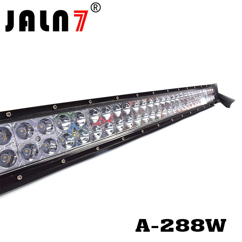 LED Light Bar JALN7 50Inch 288W Spot Flood Combo LED Driving Lamp Super Bright Off Road Lights LED Work Light Boat Jeep