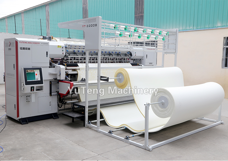 computerized Mattress Quilting Machinery Double Chain Stitch Multi Needle
