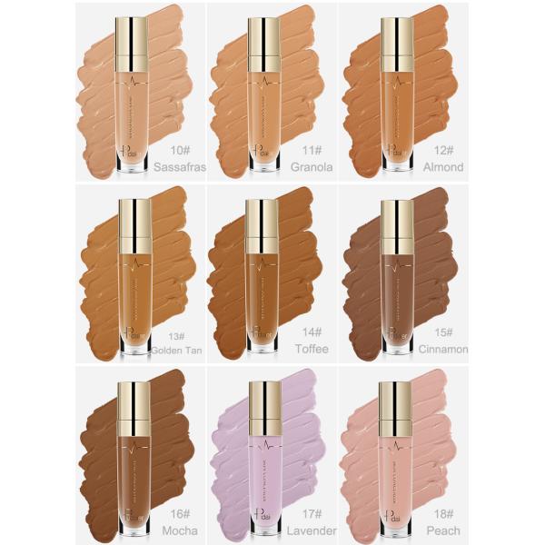 Face Contour Concealer Liquid Waterproof Full Coverage Foundation Corrector Palette Base Professional Makeup For Dark Skin
