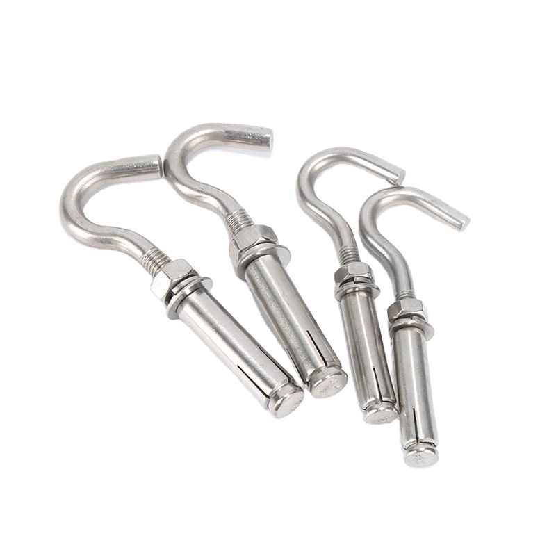 ISO9001 Certified 65Mn/STAINLESS STEEL M6-M12 Hanger Clothesline Hook with Wall Plug