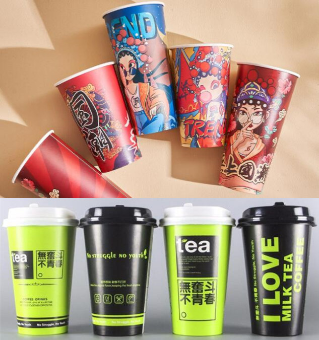 330 + 12 + 15 GSM 2PE Coating Cupstock Paper For Cold Beverages Cups