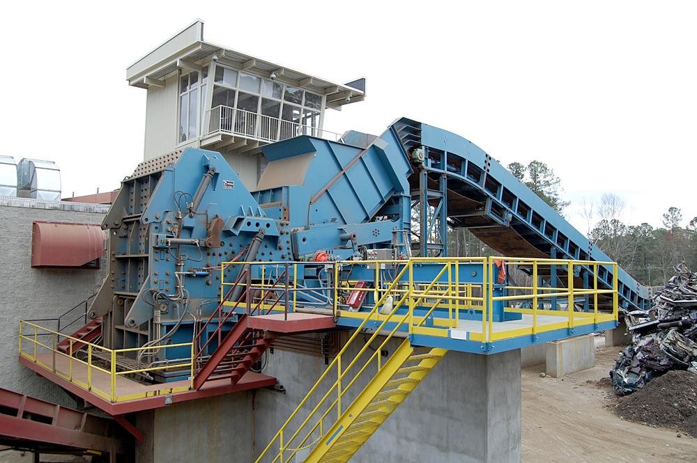 Iron Industrial Scrap Shredder Crusher Production Line Recycling Machine