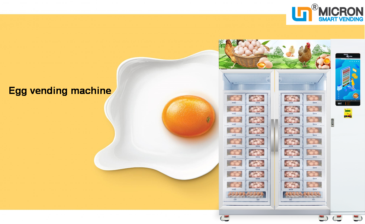 Customized 22 inch touch screen cooling locker vending machine for egg with smart system