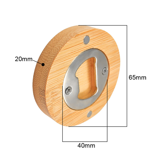 Customized Logo Creative Sublimation Wooden Magnetic Bottle Opener For Sublimation Printing