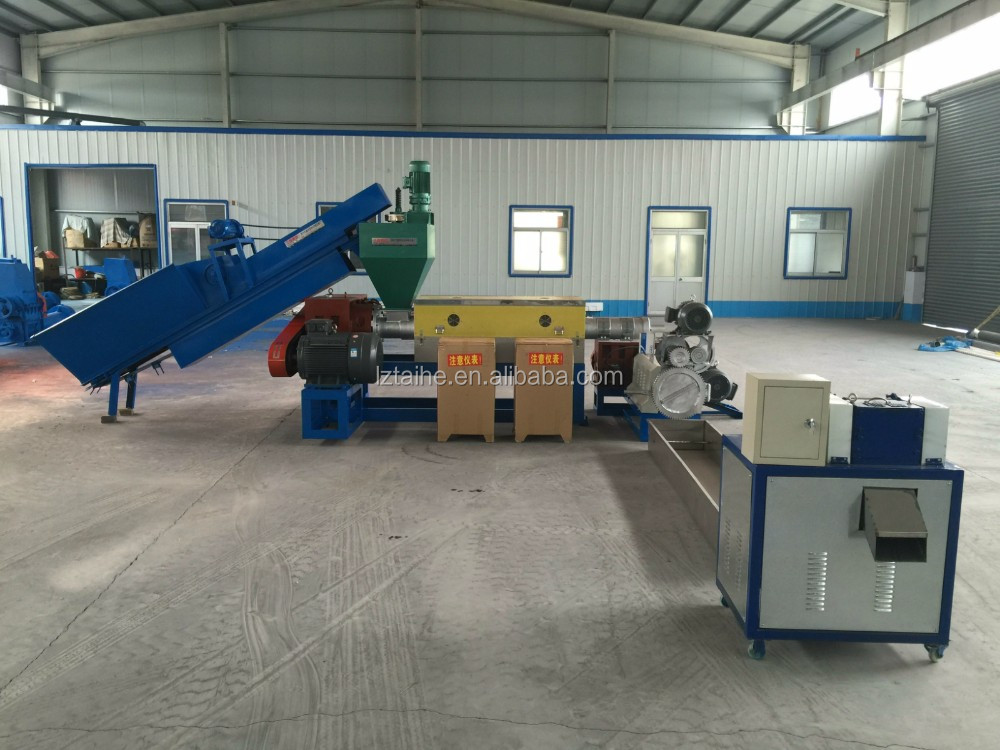 Electric Type Filter Changer HDPE LDPE Plastic Granules Machine for PE Film Recycling