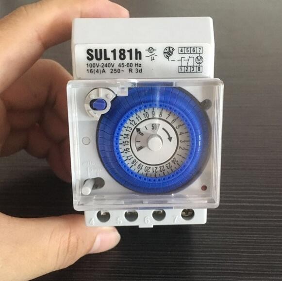 Mechanical Timer 24 hours Daily Programmable 15mins Setting Mechanical Timer Switch SUL181H