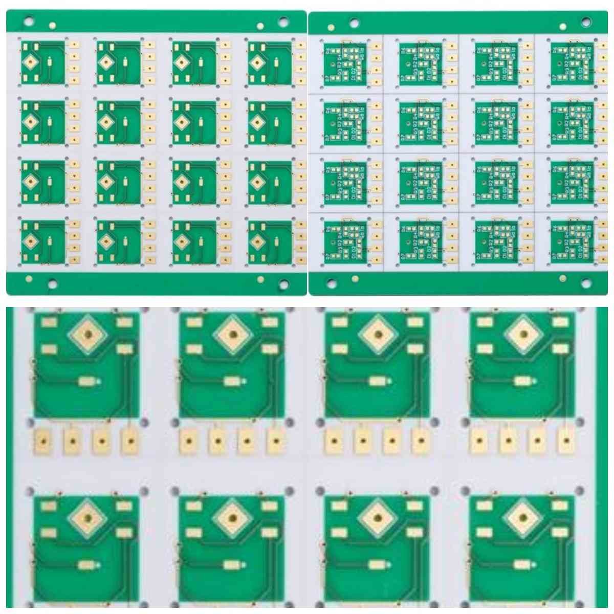 Fr4 High TG Ceramic Pcb Green Circuit Board Immersion Gold 0.4mm