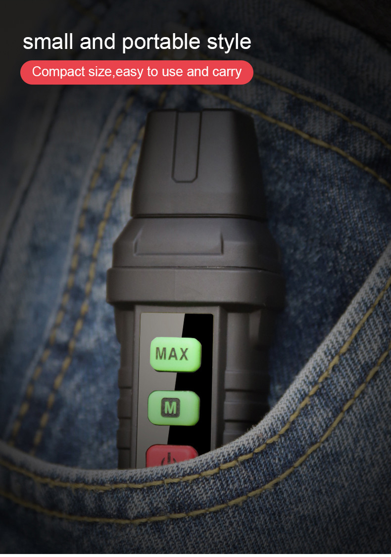 HT65 Digital Wood Moisture Meter Firewood Moisture Tester Drywall Moisture Detector Professional Moisture Content Meter
