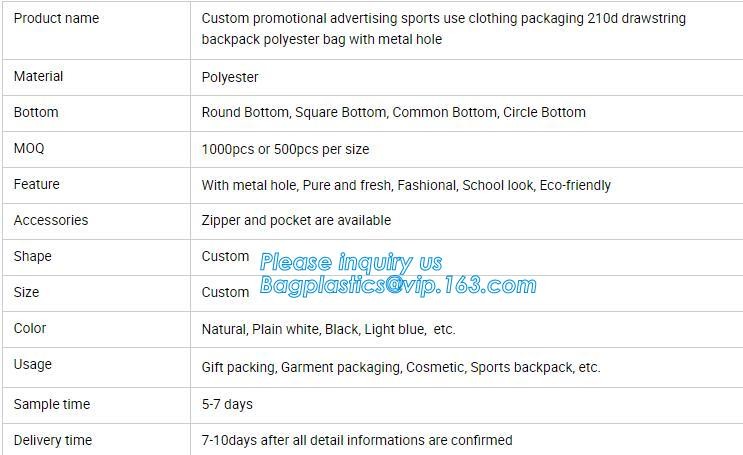 Promotion Custom Eco Friendly Sublimation Polyester Folding Shopping Bag,Promotional Sports Gym Sack Polyester Drawstrin