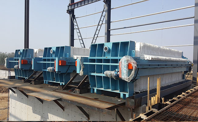 Mix Plant Diaphragm Filter , Filter Press For Sludge Dewatering Long Service Life