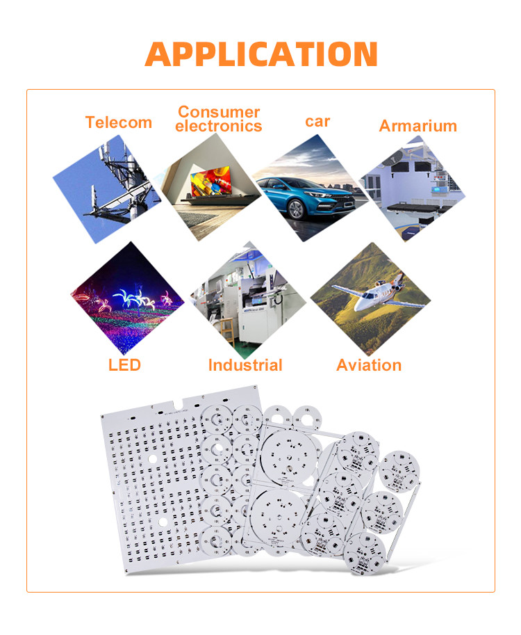 MCPCB LED Aluminum Circuit Board Single Side PCB DOB Module
