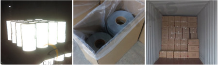 OEM / ODM EN471 100% Polyester light Silver Reflective Clothing Tape , reflective fabric tape