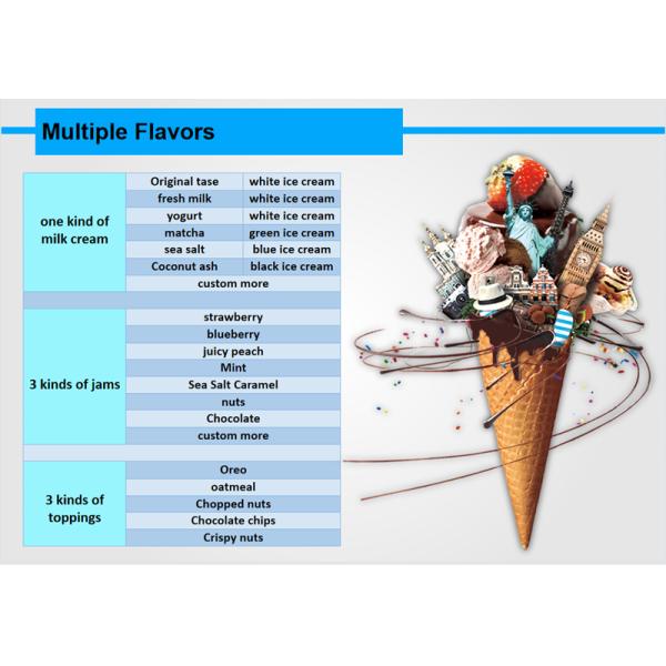 100 Cups Capacity Soft Ice-Cream Vending Machine Automatic Ice Cream Vending Machine