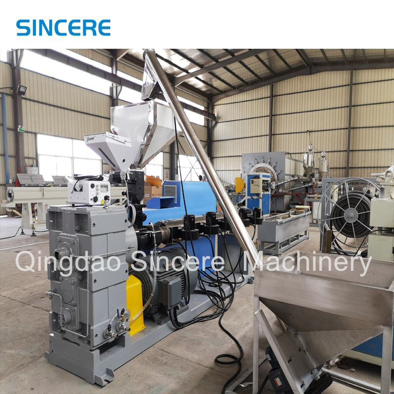 PP PET PMMA TPU Strand Plastic Pelletizing Production Line Recycling Machine