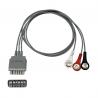 Buy cheap Mindray TM60 / 80 ECG Telemetry Lead Wires EY6511B Grey TPU 0.9m from wholesalers