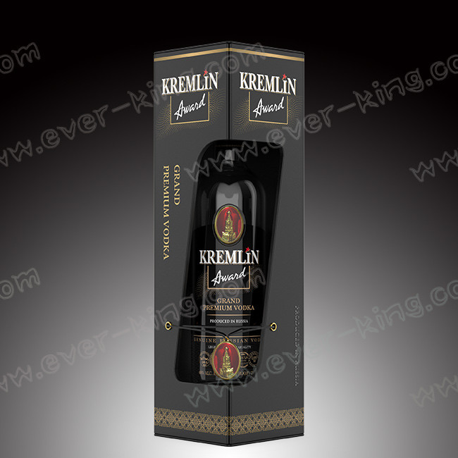 Frosted Flint Glass Bottle 750ML For Vodka Liquor