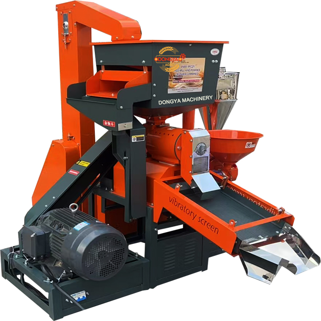 6N80L-9FC24 commercial rice mill machine 800KG per hour capacity with pulverise