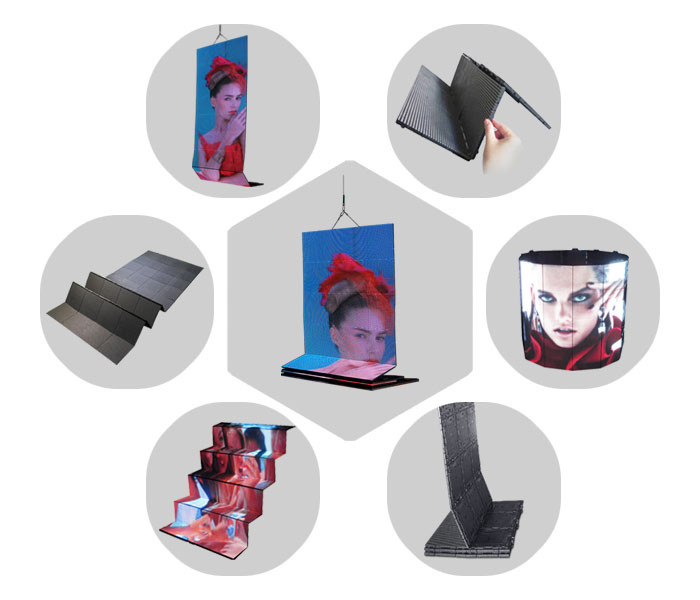 Waterproof Wall Mounted Rental LED Screen Module Pantallas 30-120 HZ For Music Tour