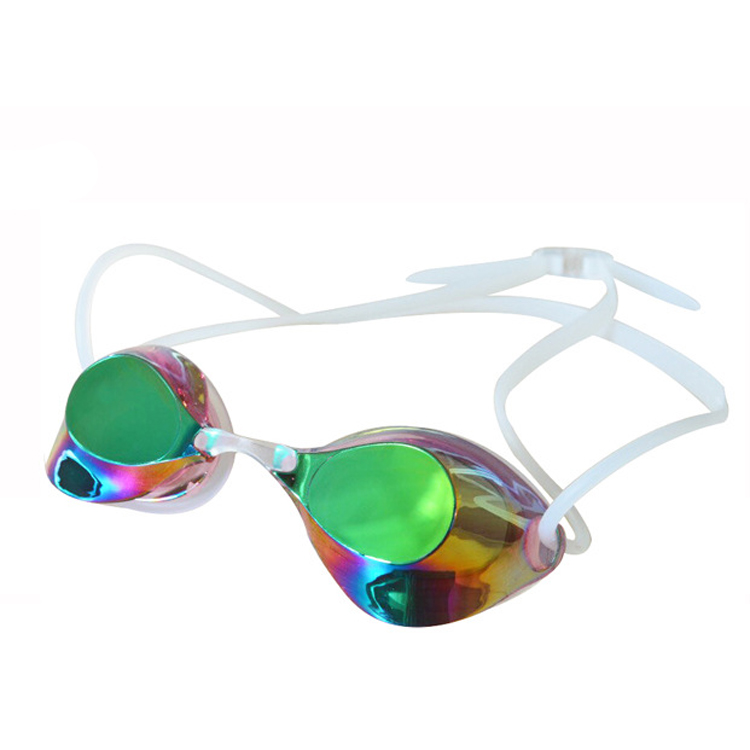 No Leaking Antifog Ironman Swim Goggles With Interchangeable Nose