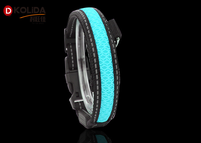 Flashing Luminous Adjustable Safety LED Dog Collar Lighted 2.5cm/1" X 51-61cm
