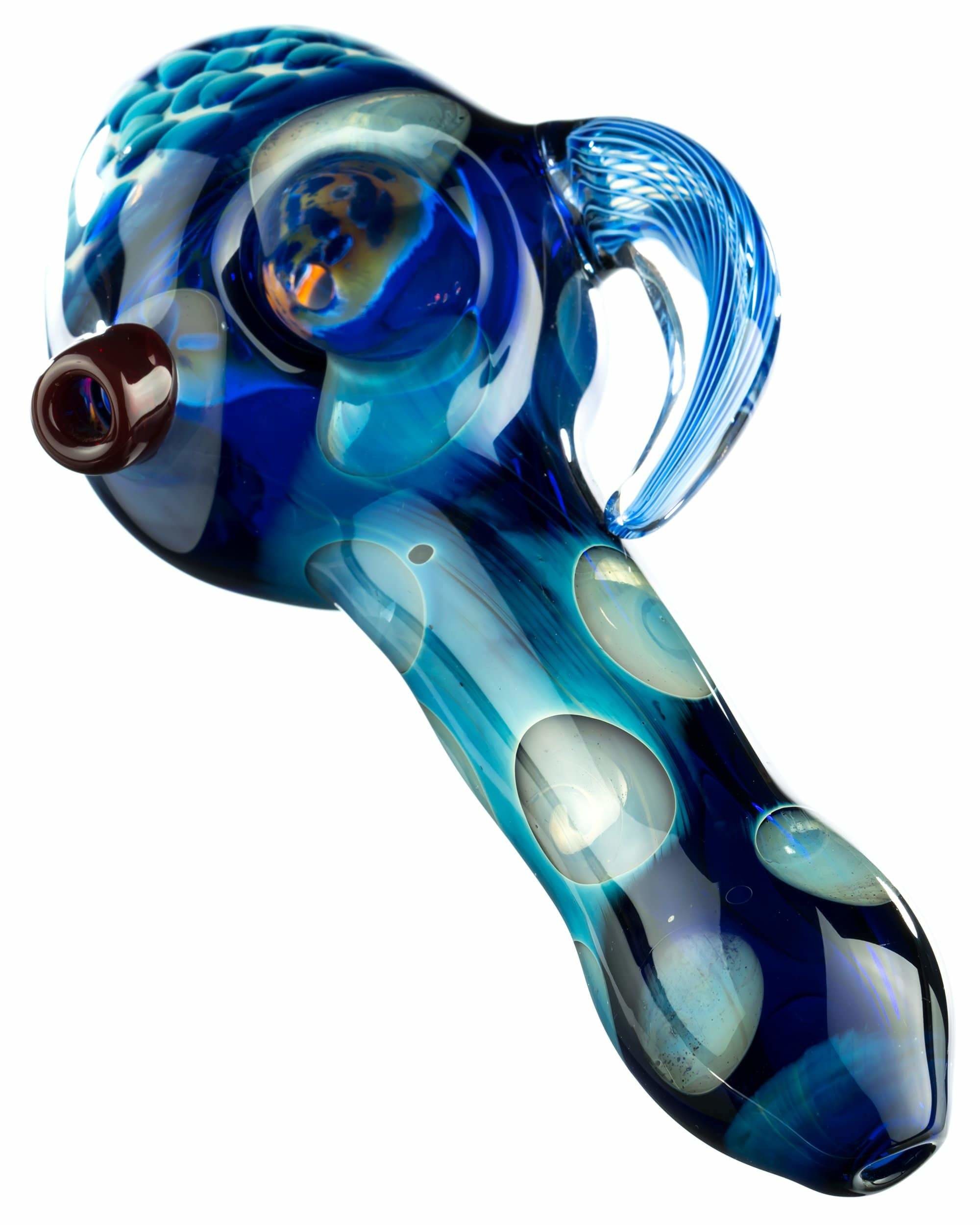 5" Collectible Heavy Solid Glass Hand Pipes Tobacco Smoking