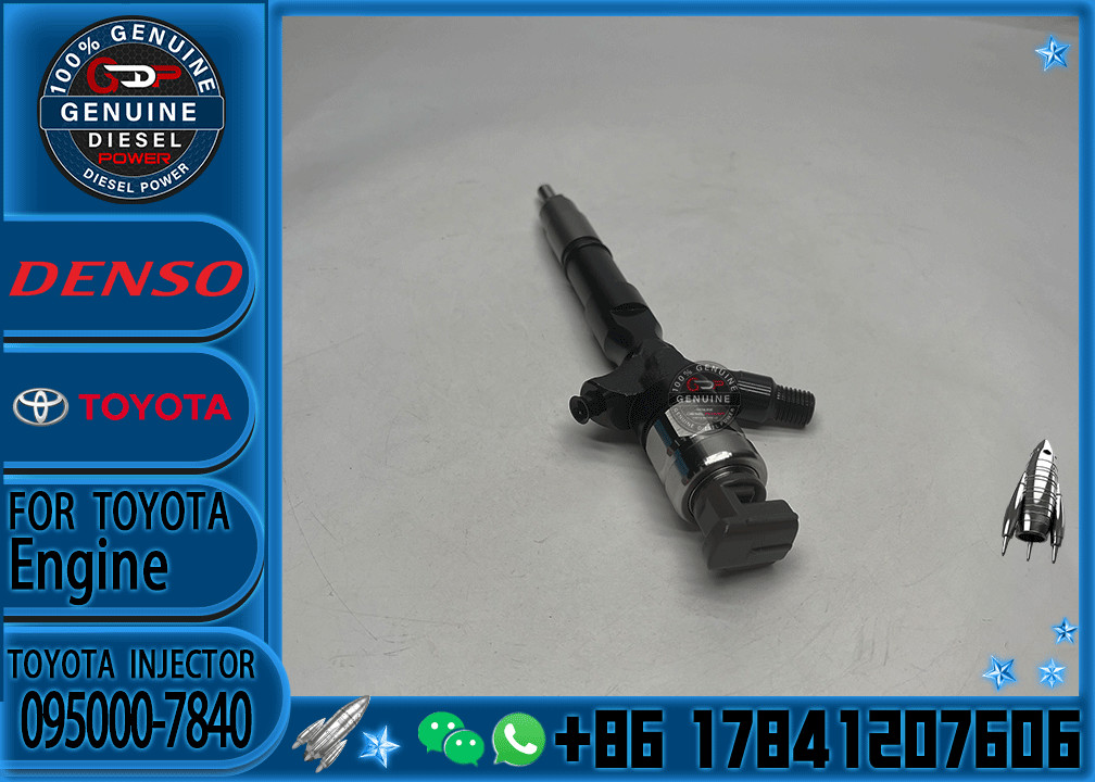 Hot Sale Common Rail Diesel Fuel Injector 23670-39305 095000-7840 For TOY0TA 1KD-FTV Engine