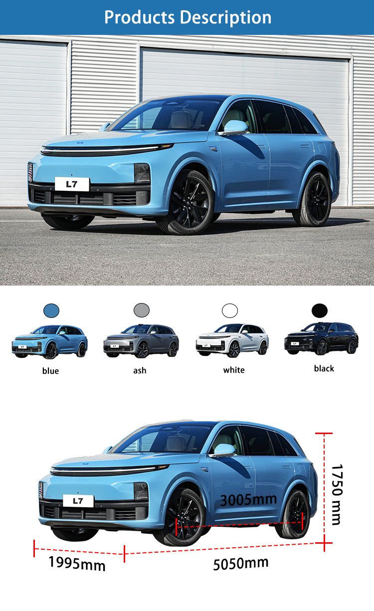 Long Range Hybrid Lixiang l7 Max EV Car 5 Seats SUV Electric Vehicle