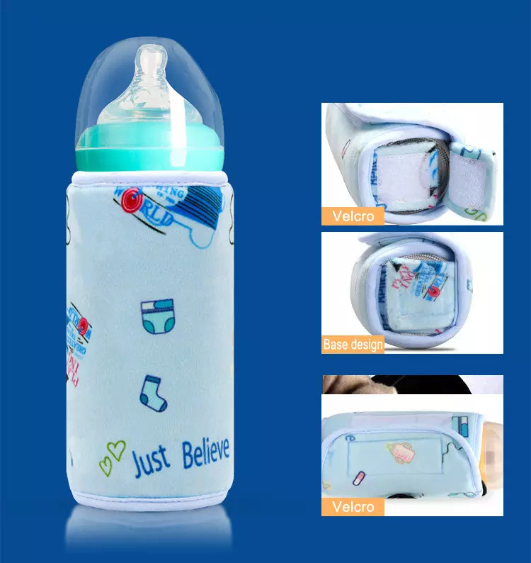 Portable USB Milk Warmer , Insulated Bottle Warmer Bag for picnic OEM