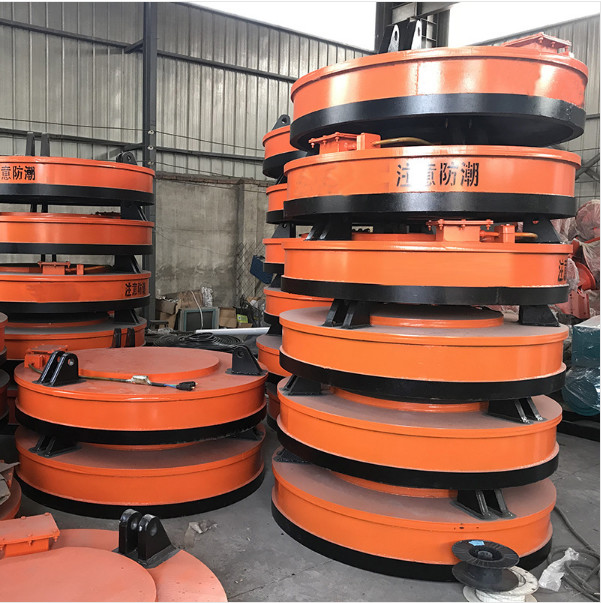 Customized Crane Round Magnetic Chuck For Lifting Steel Metal Scrap