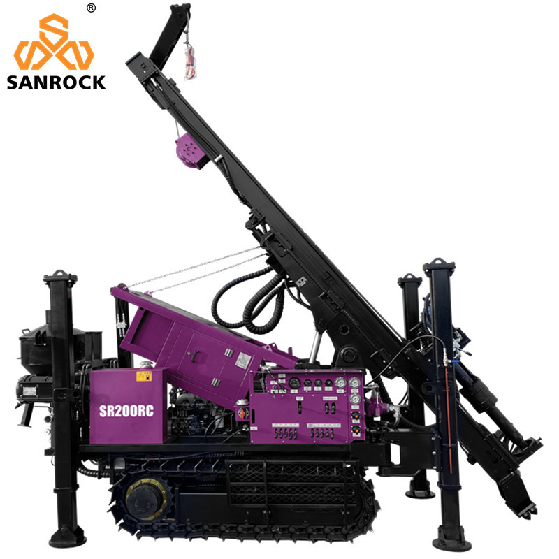 Borehole Core Drilling Rig SR200RC Reverse Circulation Drilling Rig Hydraulic RC Drilling Machine