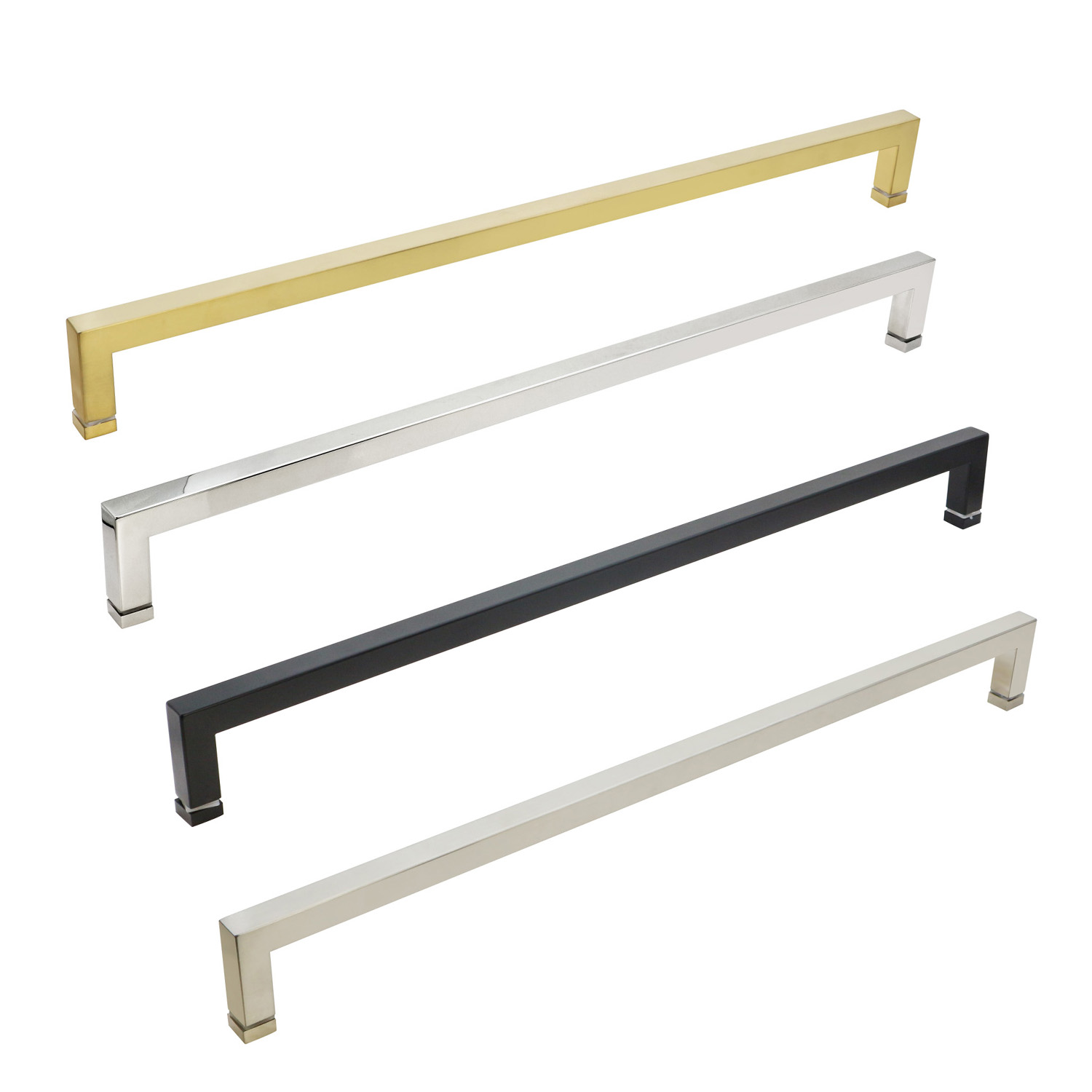 Durable Aluminum Double Sided Glass Door Pull Handles for Out Door Applications