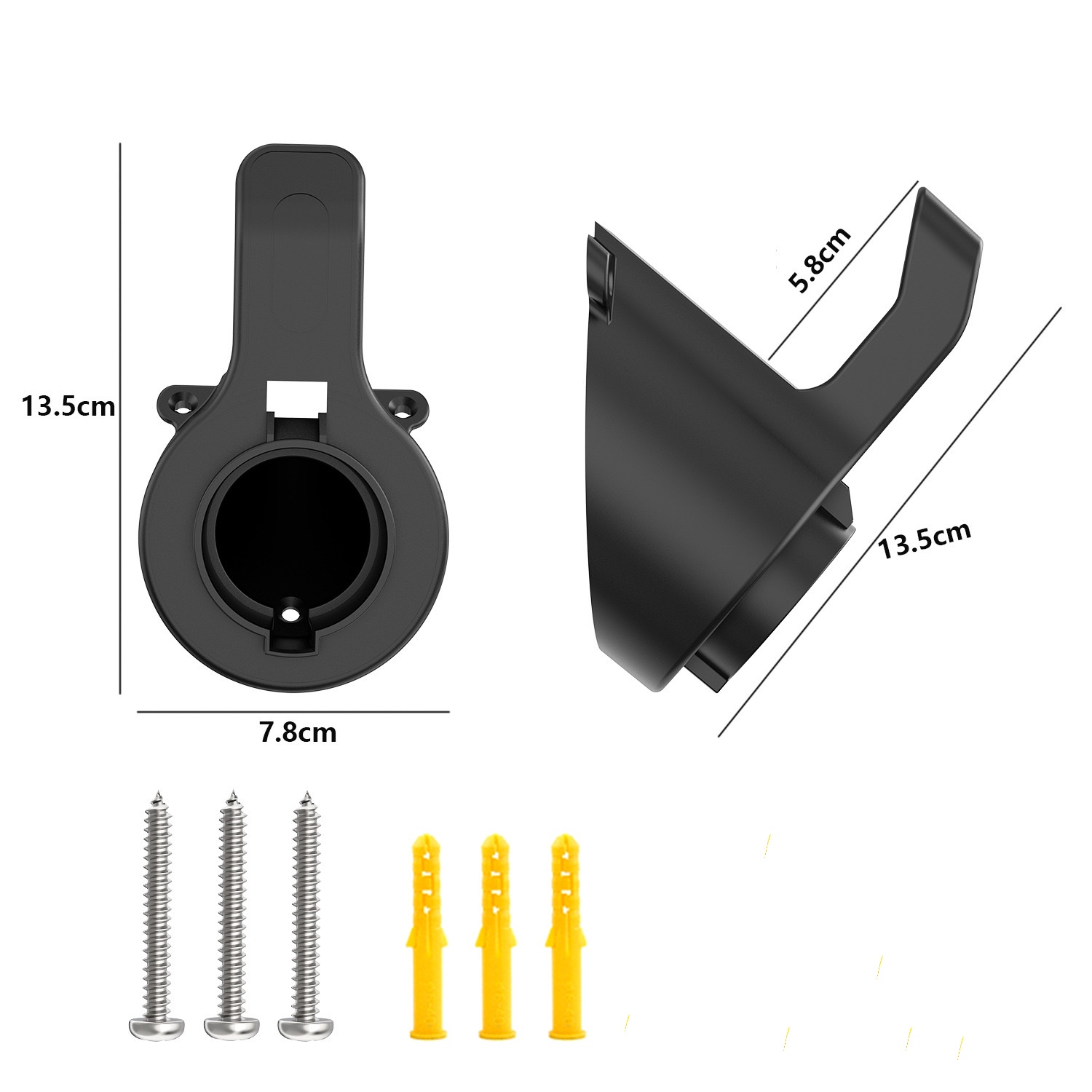 Type 2 EV Plug Holder IEC 62196 Type 2 Dummy Socket EV Charger EV Cable Holder